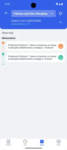 Observații părinte