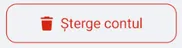 Buton șterge contul